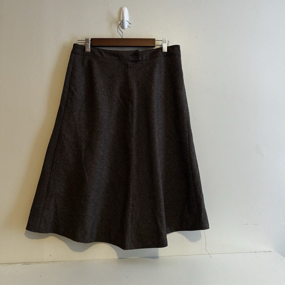 YESSICA C&A Women's Skirt Chocolate Brown Fall Capsule VTG Y2K 90s Minimalist M